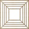 Ekena Millwork Raven Wood Fretwork Pierced Ceiling Medallion, Hickory, 26"OD x 9 1/2"ID x 1/4"T CMWP26X26X0250RAHI - alternate 5